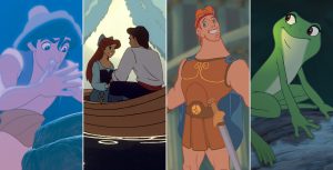 Aladdin, The Little Mermaid, Hercules, The Princess and the Frog