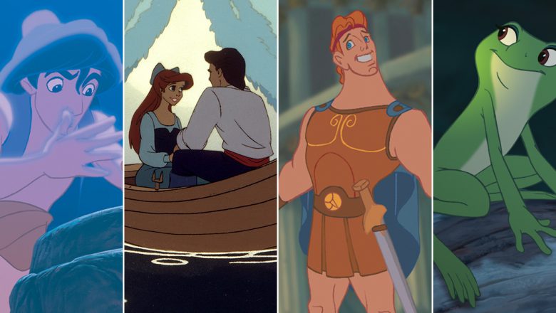 Aladdin, The Little Mermaid, Hercules, The Princess and the Frog