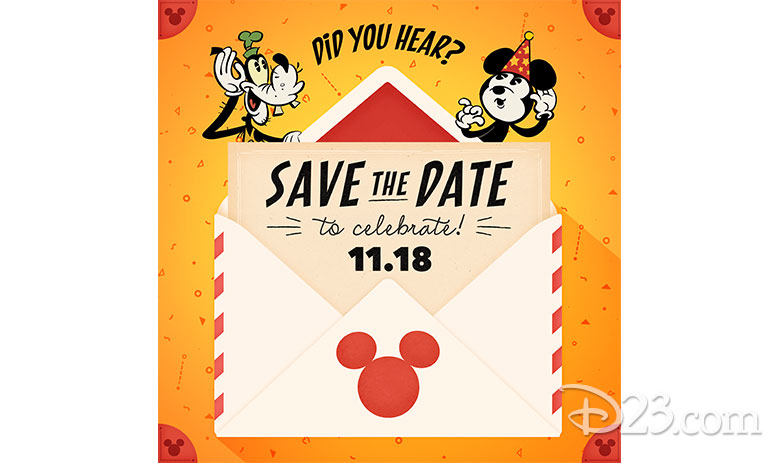 Mickey Mouse birthday save the date