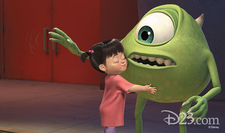 Boo hugging Mike Wazowski