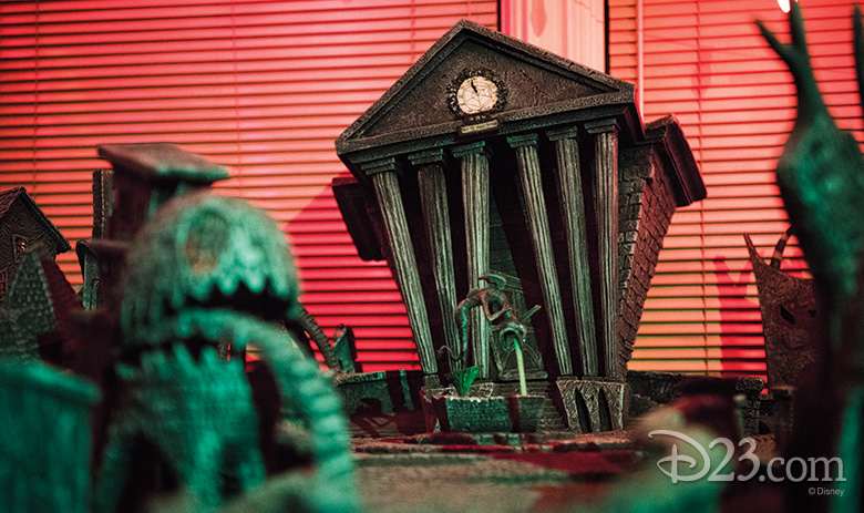 Tim Burton’s The Nightmare Before Christmas (1993) “Halloweentown” diorama