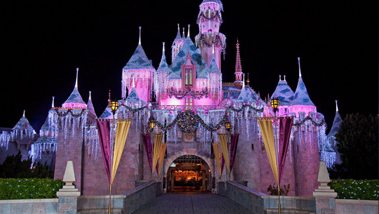 Sleeping Beauty Castle Disneyland holidays