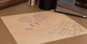 D23 Member gift item. Mickey Mouse sketch