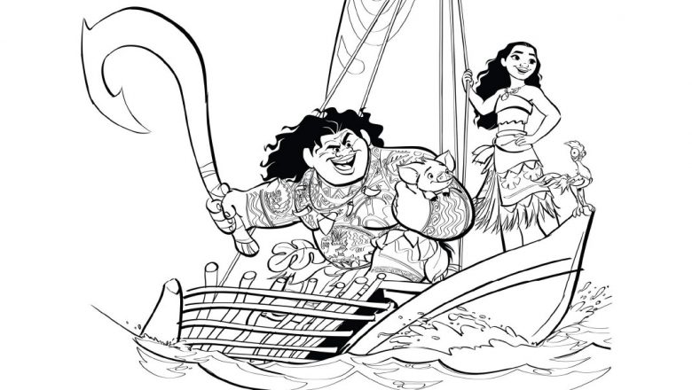 50 Free Printable Valentine�s Day 31+ Moana Coloring Pages Printable