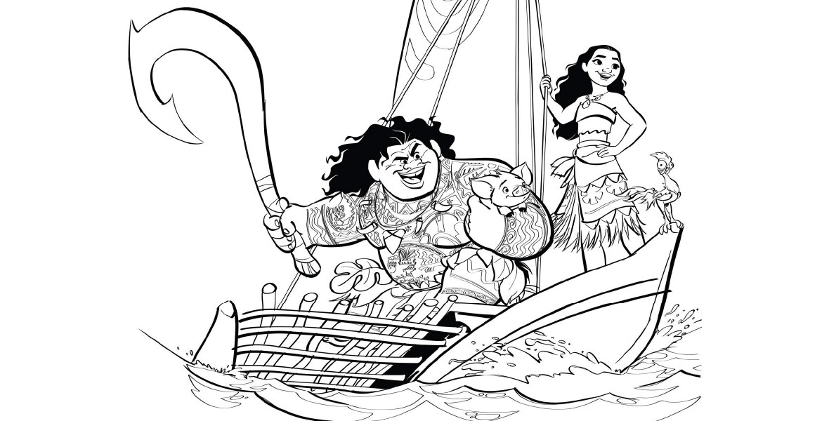 You’ll Love These Printable Moana Coloring Pages - D23