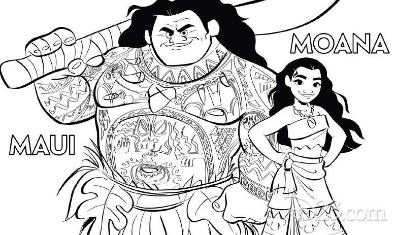 5600 Top Coloring Pages Moana For Free