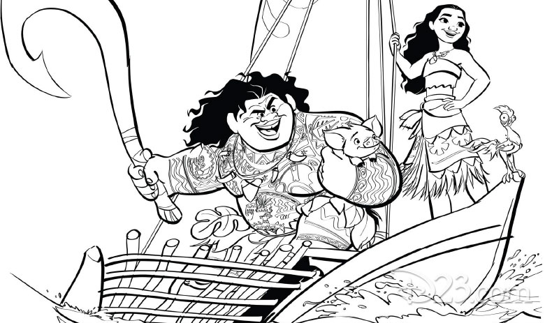 Download You'll Love These Printable Moana Coloring Pages - D23