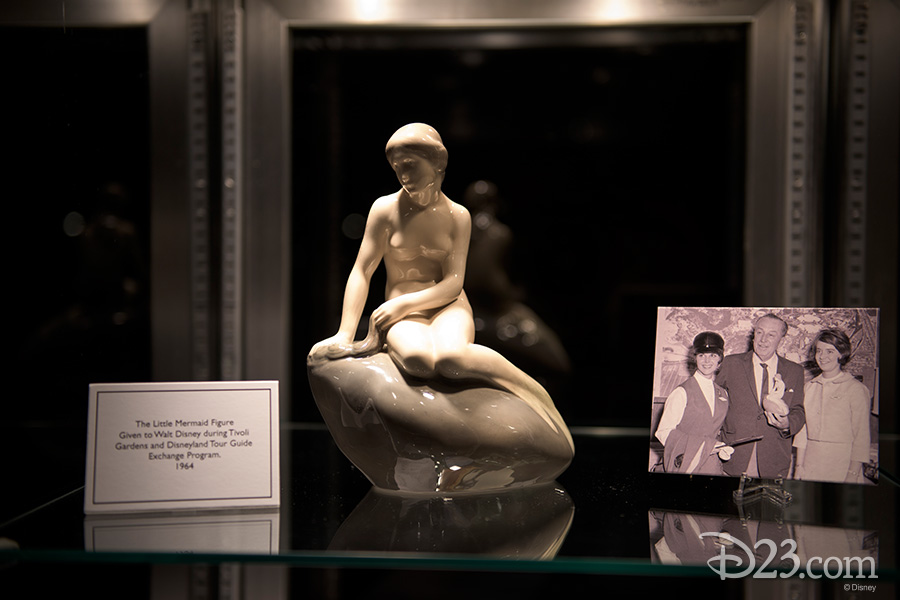 The Little Mermaid figure given to Walt Disney during Tivoli Gardens and Disneyland Tour Guide Exchange Program, 1964
