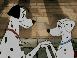 one hundred and one dalmatians kiss
