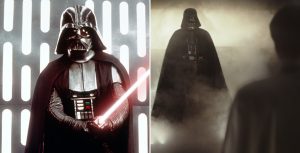 A New Hope and Rogue One Darth Vader comparison