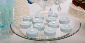 blue christmas cookies