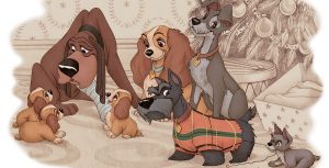 Alex Maher Disney holiday art