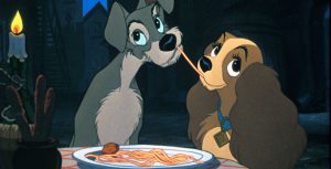 Lady and the Tramp kiss