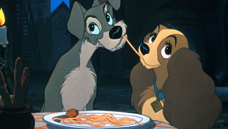 Lady and the Tramp kiss