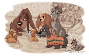 Alex Maher Disney holiday art