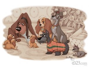 Alex Maher Disney holiday art