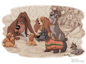 Alex Maher Disney holiday art
