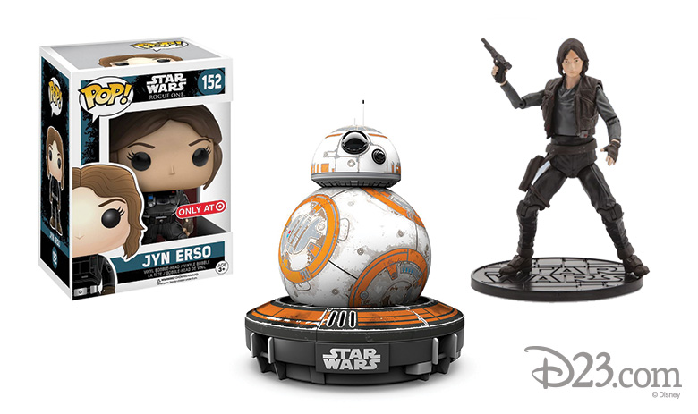 Rogue One Elite Series Jyn Erso Figure, Funko Jyn Figure, and BB-8 App-Enabled Droid with Star Wars Force Band