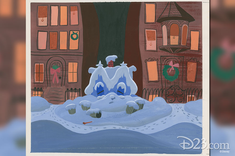 Concept art by a Disney Studio Artist - The Little House (1952)