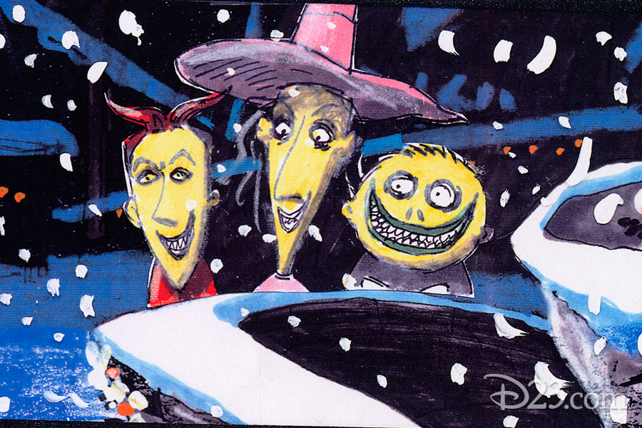 Concept art by a Disney Studio Artist - The Nightmare Before Christmas (1993)