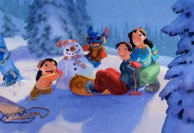 Lilo & Stitch holiday art
