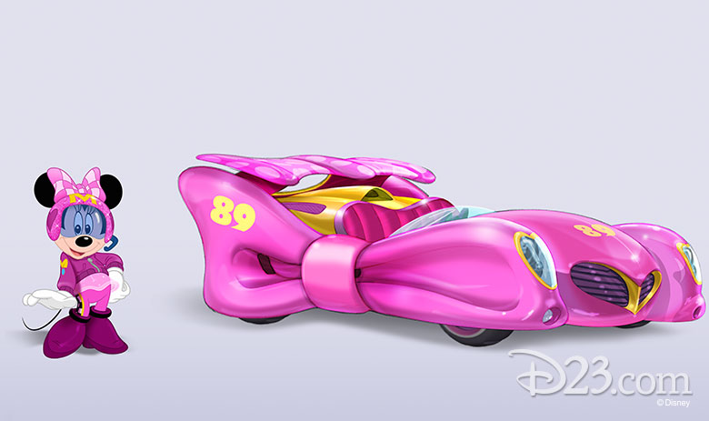 minnie mouse race car