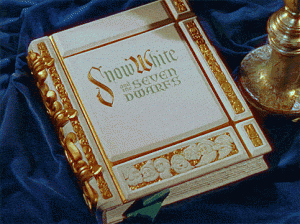 Snow White and the Seven Dwarfs book animated gif