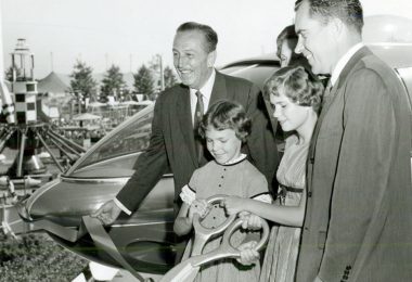 Walt Disney with Vice President Nixon and his family