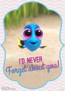 Dory Valentine's Day card downloadable