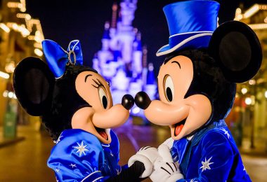 Mickey Mouse and Minnie Mouse at Disneyland Paris