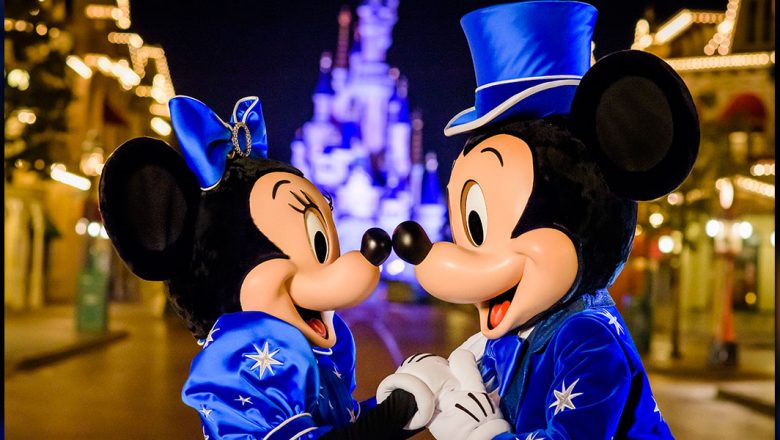 Mickey Mouse and Minnie Mouse at Disneyland Paris