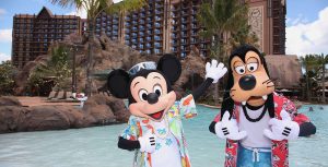 Mickey and Goofy at Aulani resort