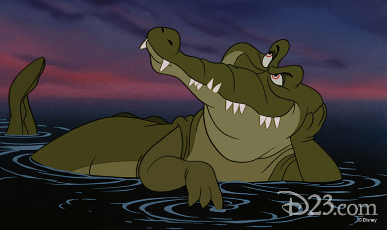 peter pan crocodile clock