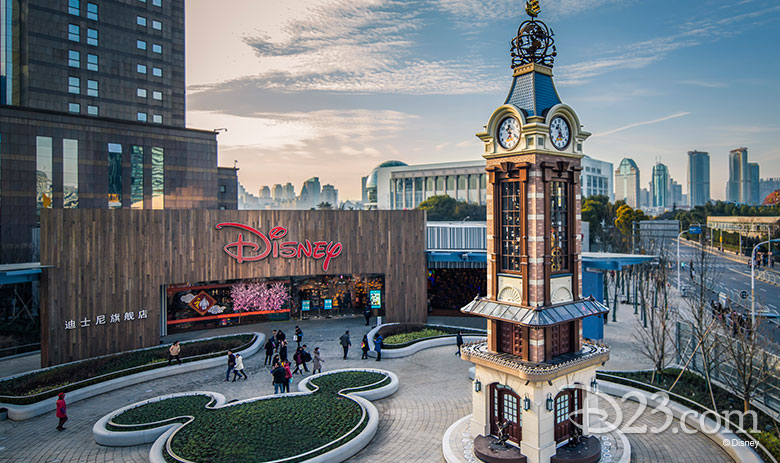 Shanghai Disney Store clock tower