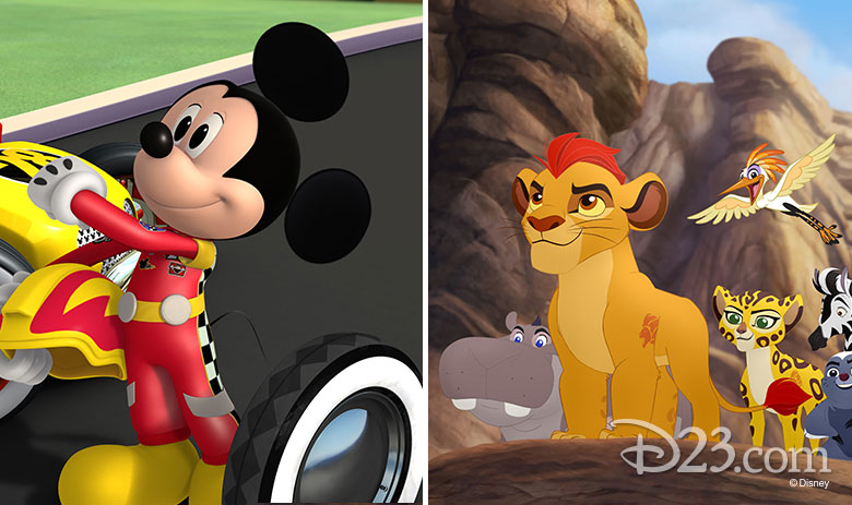 Mickey and the Roadster Racers and The Lion Guard