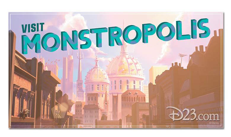 Monstropolis postcard