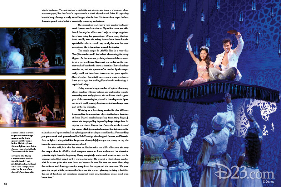 Enchanting Exclusive Preview of the New Disney Aladdin on Broadway Book -  D23