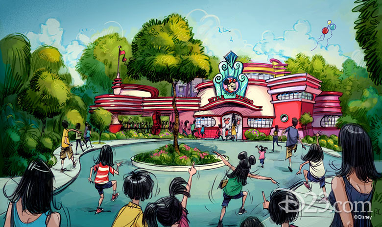 Minnie greeting area concept for Tokyo Disneyland