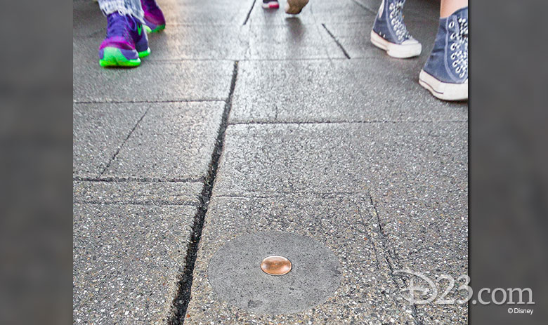 Disneyland Central Golden or Brass Spike 