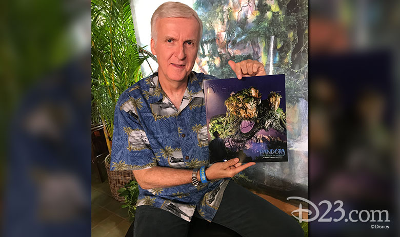 James Cameron holding Disney twenty-three