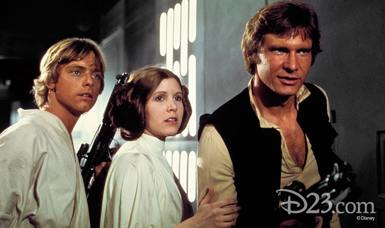 Luke, Leia, and Han