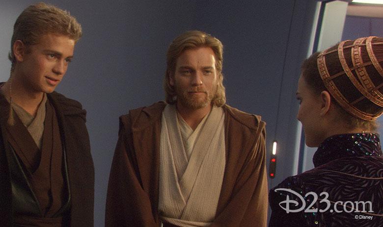 Anakin, Obi-Wan, and Padme