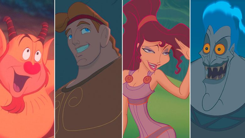Phil, Hercules, Megara, and Hades