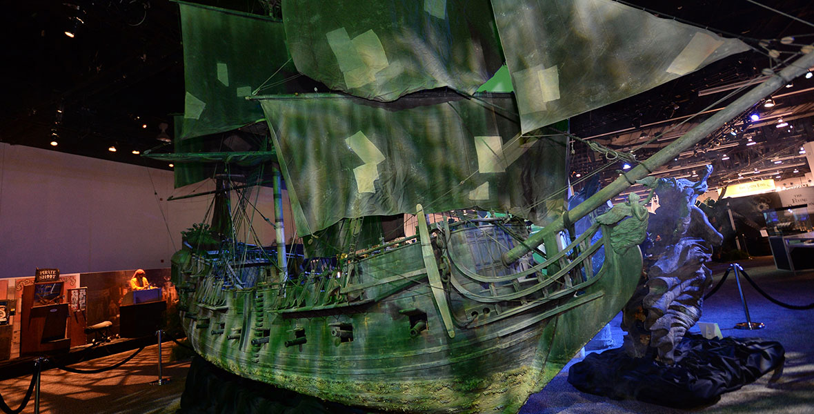 Pirates of the Caribbean Flying Dutchman models - D23