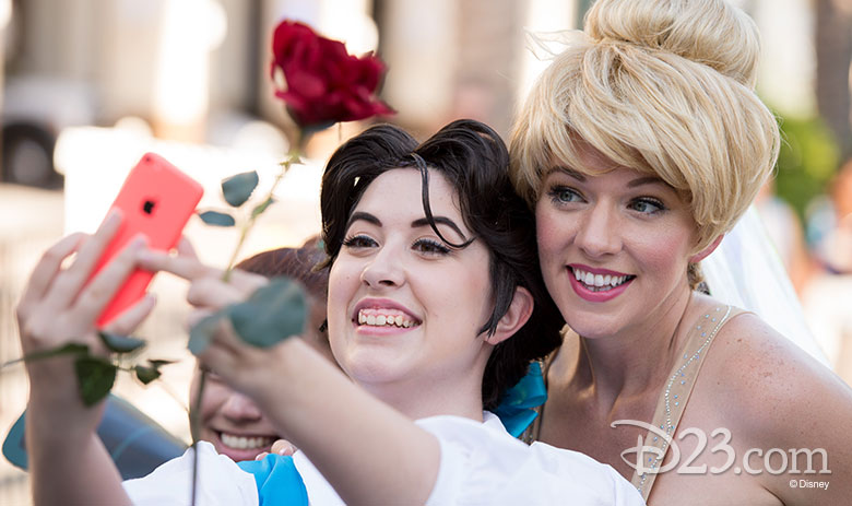 Fans taking a selfie at D23 Expo 2015