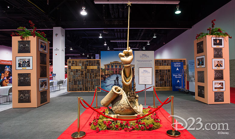 D23 Expo 2017 show floor - Disney Legends 30th anniversary pavilion