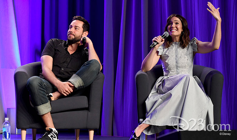 Zachary Levi and Mandy Moore
