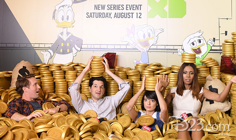 DuckTales cast in the money bin