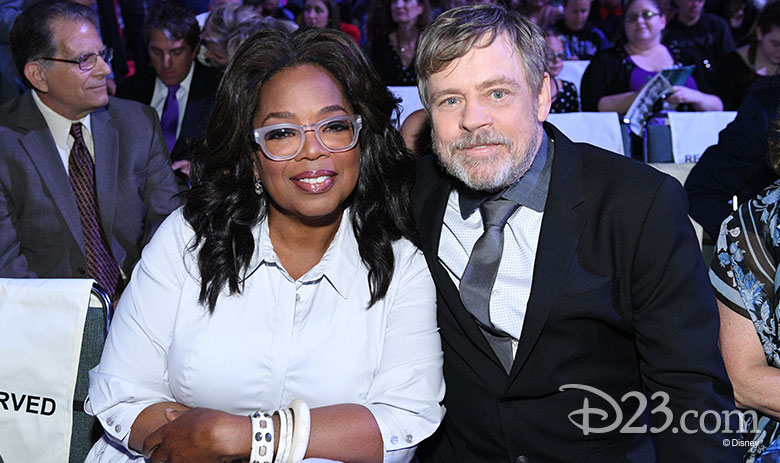 Oprah Winfrey and Mark Hamill