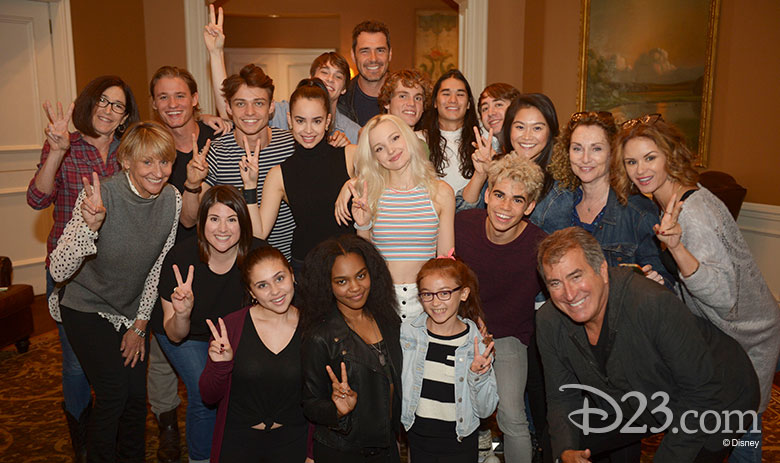 Kenny Ortega with the Descendants 2 cast